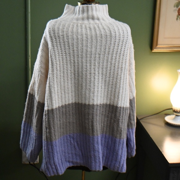 Ann Taylor Colorblock Turtleneck - Picture 4 of 4